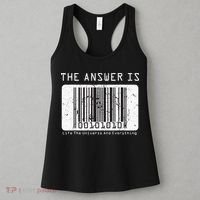 The Answer to Life The Universe and Everything in barcode Women's Tank Top thumb 3