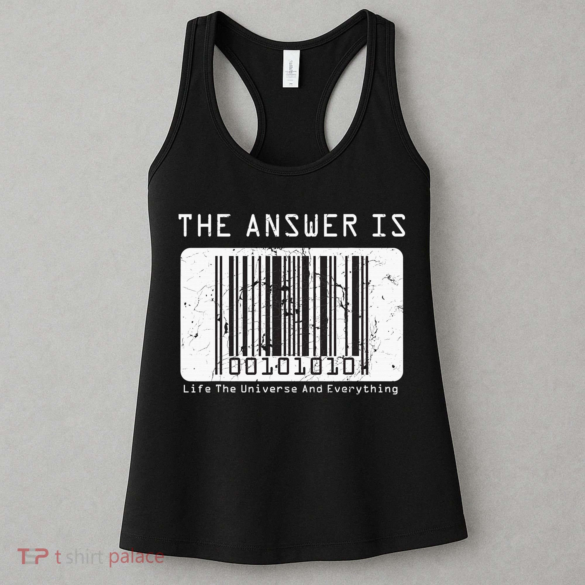 The Answer to Life The Universe and Everything in barcode Women's Tank Top