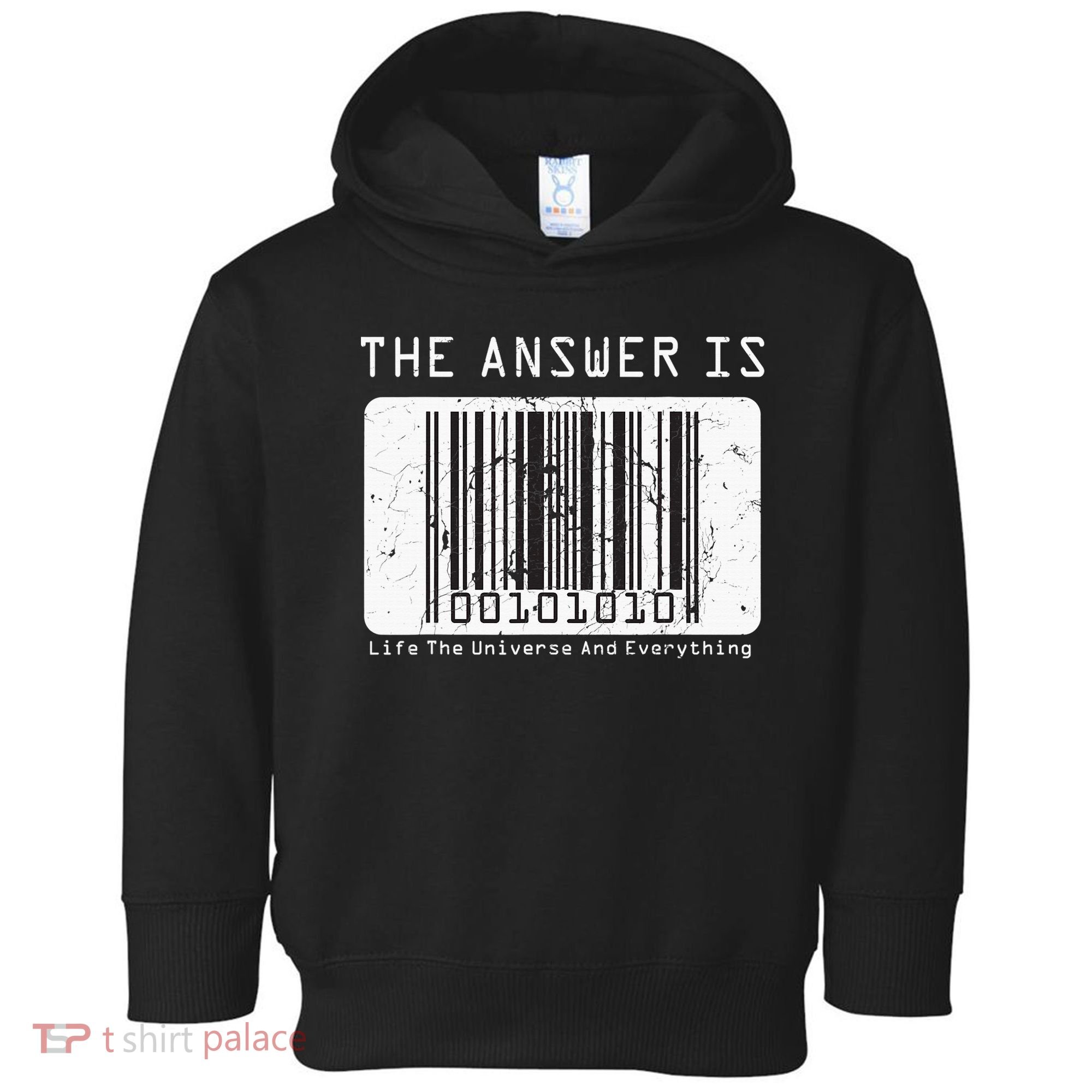 The Answer to Life The Universe and Everything in barcode Toddler Hoodie