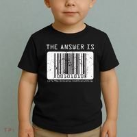 The Answer to Life The Universe and Everything in barcode Toddler T-Shirt thumb 2