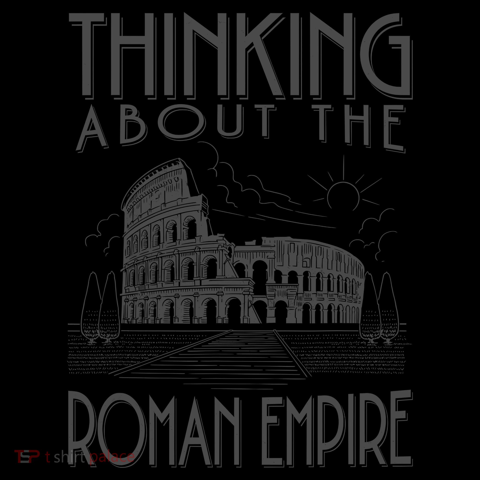 Thinking About The Roman Empire Funny Rome Meme Dad Joke Stripe Pom Pom Beanie
