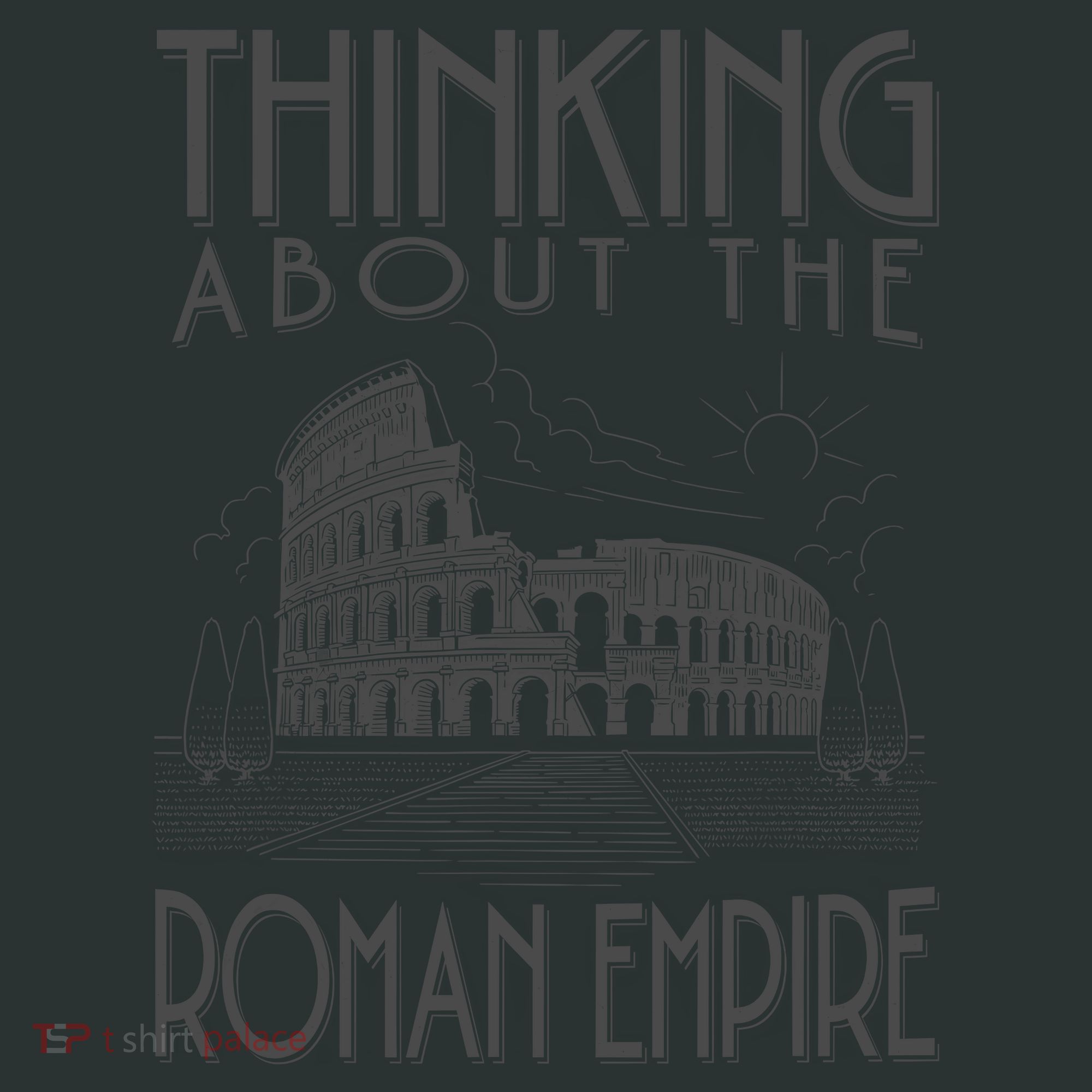 Thinking About The Roman Empire Funny Rome Meme Dad Joke Infant Baby Jersey Bodysuit