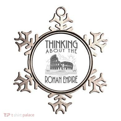 Thinking About The Roman Empire Funny Rome Meme Dad Joke Ornament