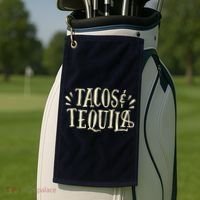Tacos And Tequila Party Golf Towel thumb 2