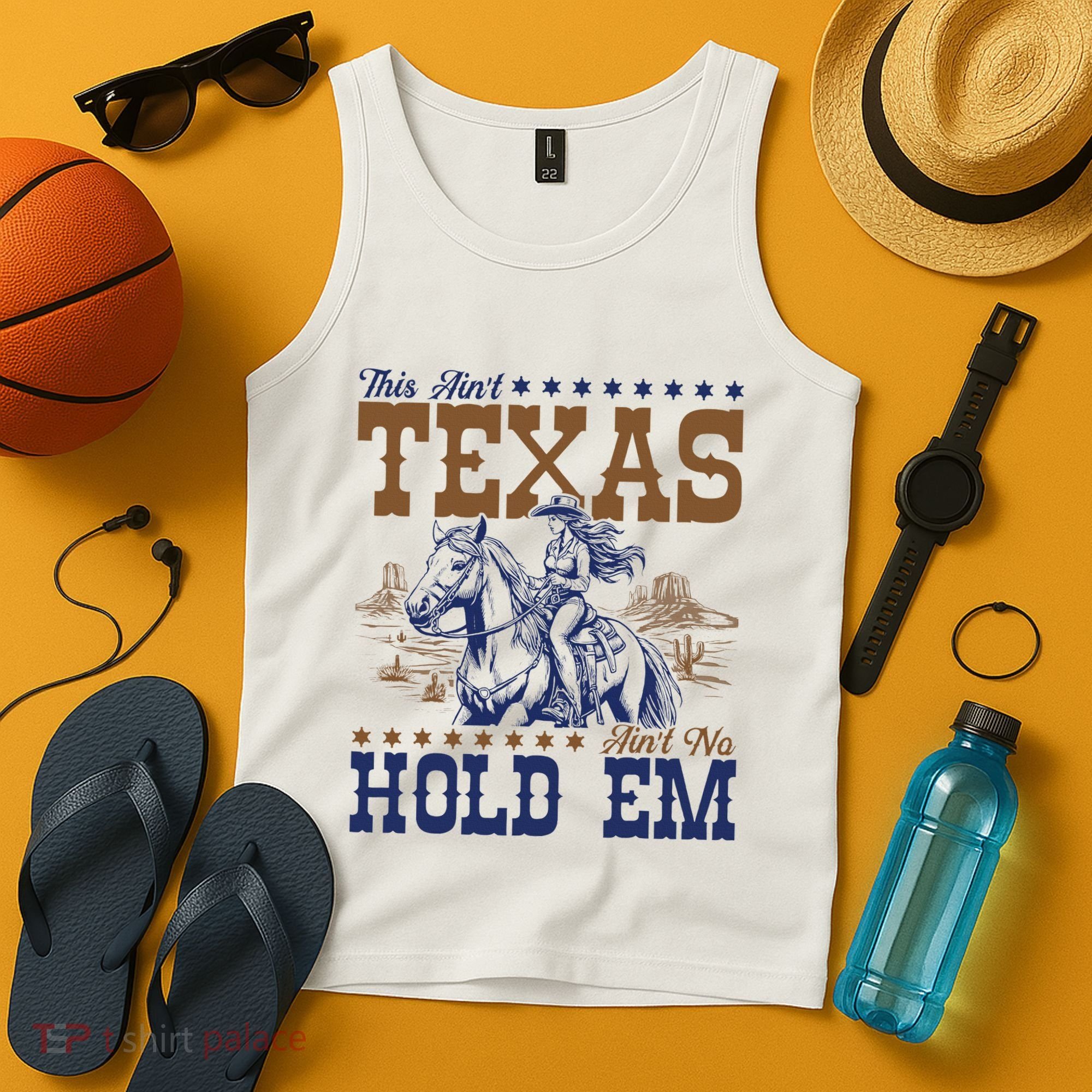 This AinT Texas AinT No Hold Em Tank Top