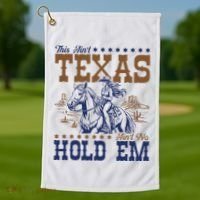This AinT Texas AinT No Hold Em Golf Towel thumb 1