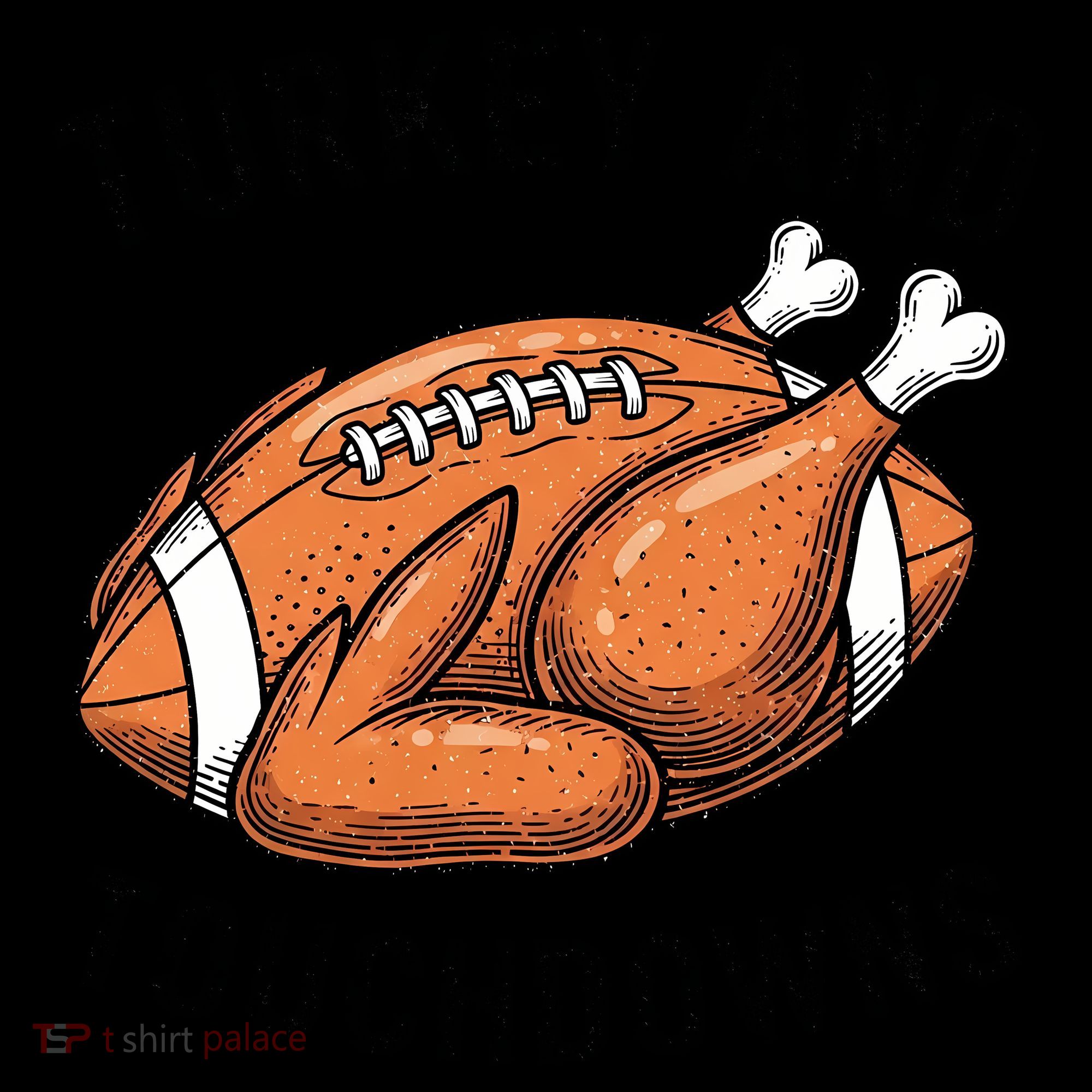 Turkey And Touchdowns Funny Thanksgiving Football Fan Coffee Mug