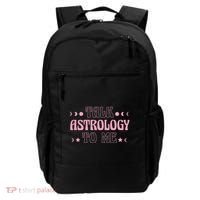 Talk Astrology To Me Funny Zodiac Backpack thumb 0