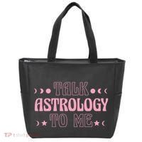 Talk Astrology To Me Funny Zodiac Tote Bag thumb 0