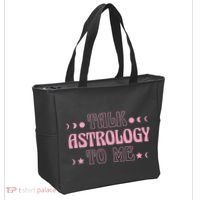 Talk Astrology To Me Funny Zodiac Tote Bag thumb 2