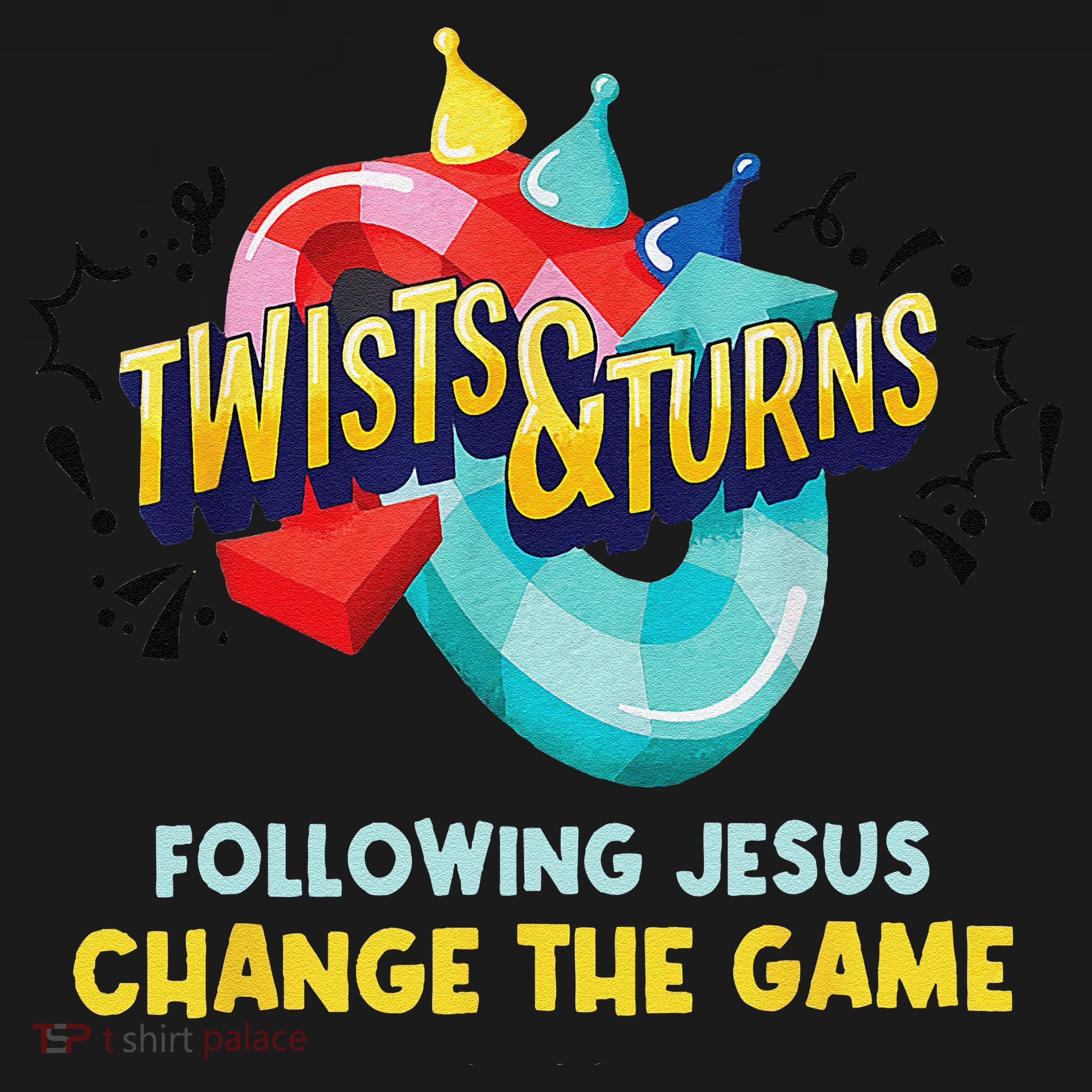 Twists And Turns VBS Follow Jesus Change The Games USA-Made Doggie Bandana