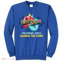 Twists And Turns VBS Follow Jesus Change The Games Sweatshirt thumb 0