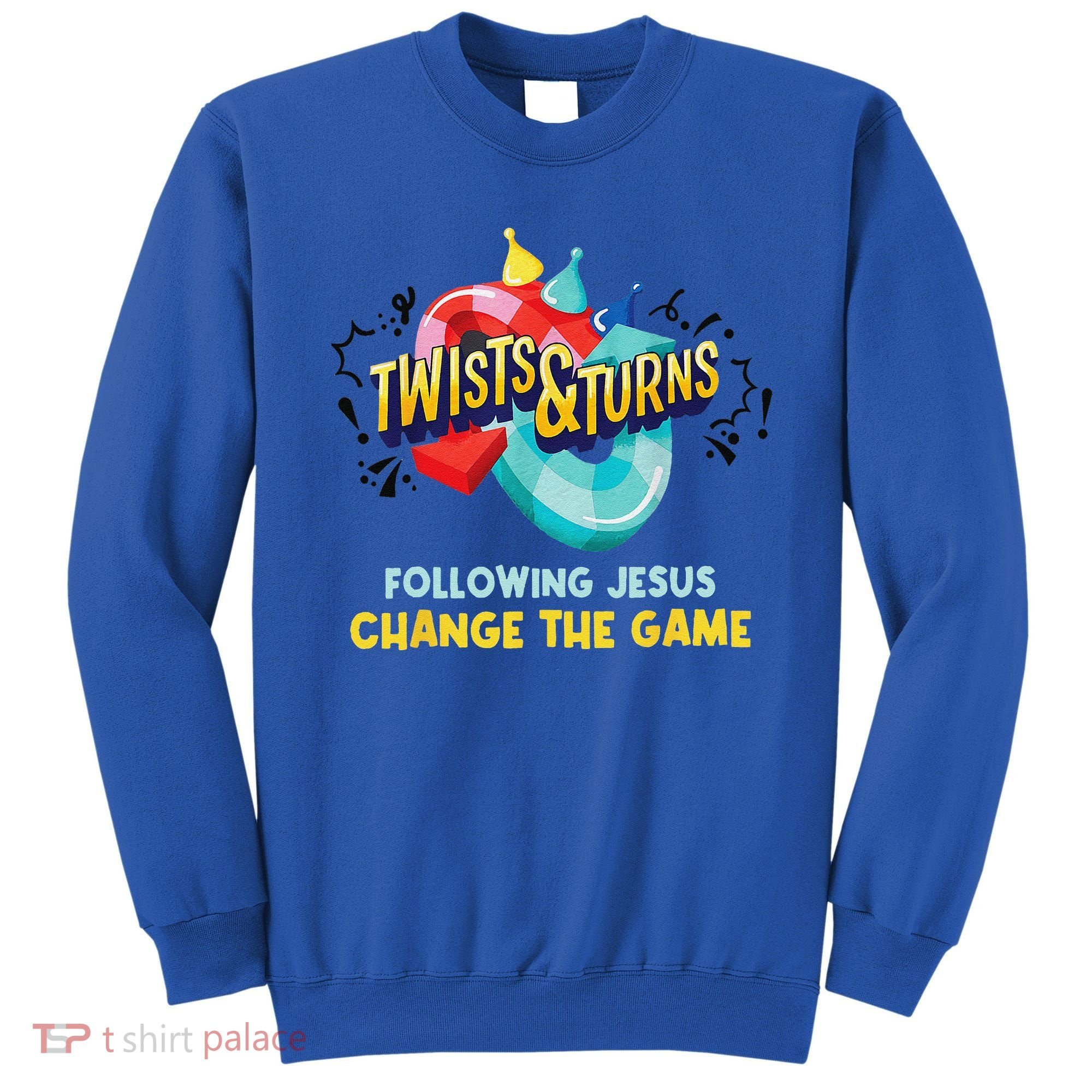 Twists And Turns VBS Follow Jesus Change The Games Sweatshirt
