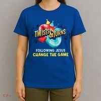 Twists And Turns VBS Follow Jesus Change The Games T-Shirt thumb 4
