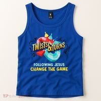 Twists And Turns VBS Follow Jesus Change The Games Tank Top thumb 2