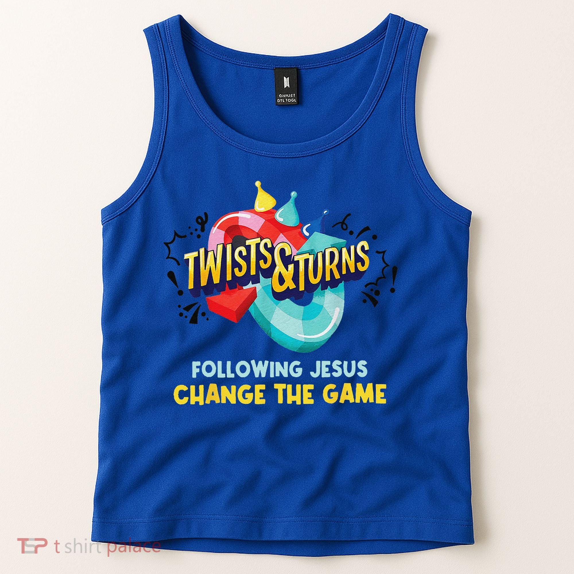 Twists And Turns VBS Follow Jesus Change The Games Tank Top
