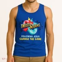 Twists And Turns VBS Follow Jesus Change The Games Tank Top thumb 3