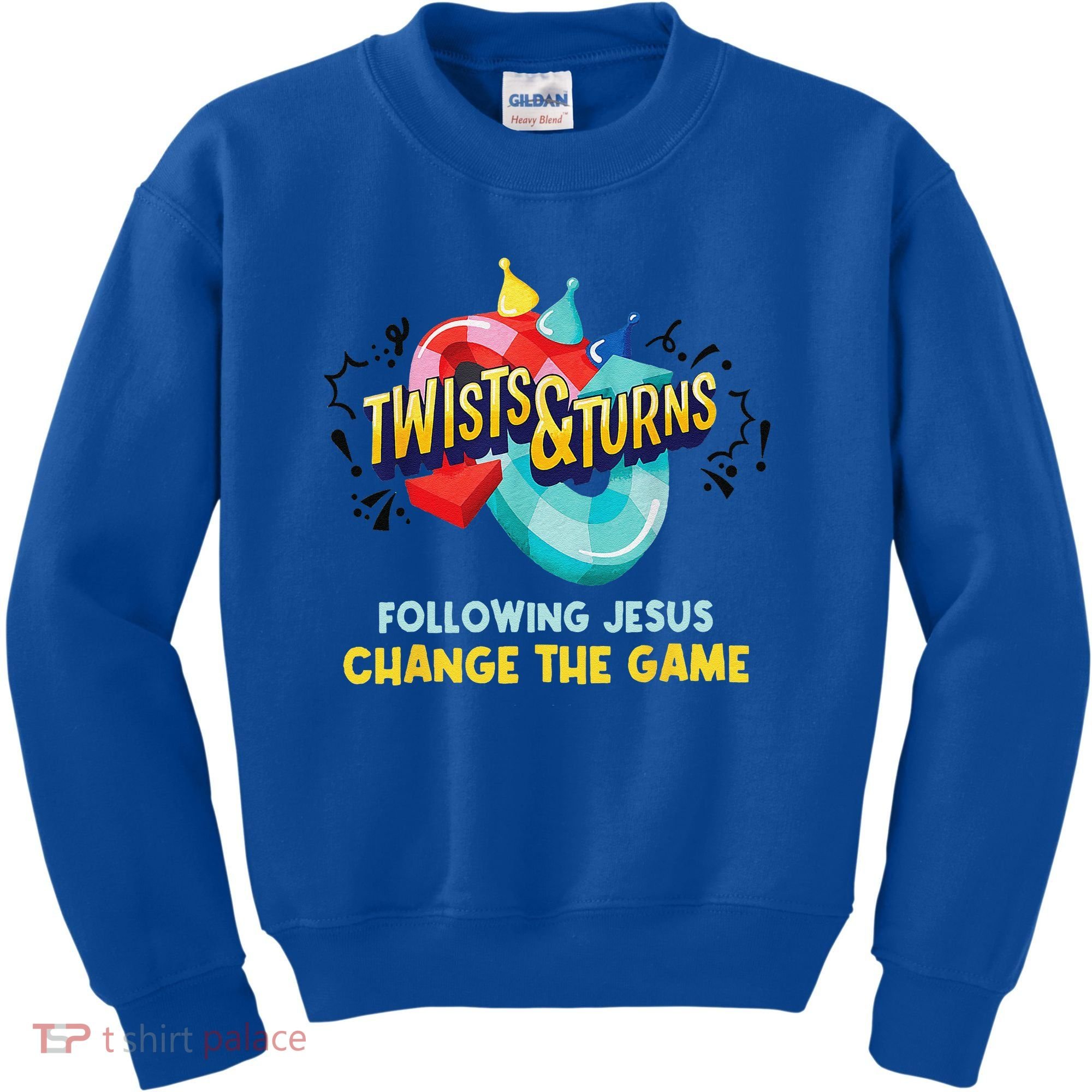 Twists And Turns VBS Follow Jesus Change The Games Kids Sweatshirt