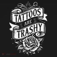 Tattoos Are Trashy Doggie Tank thumb 4