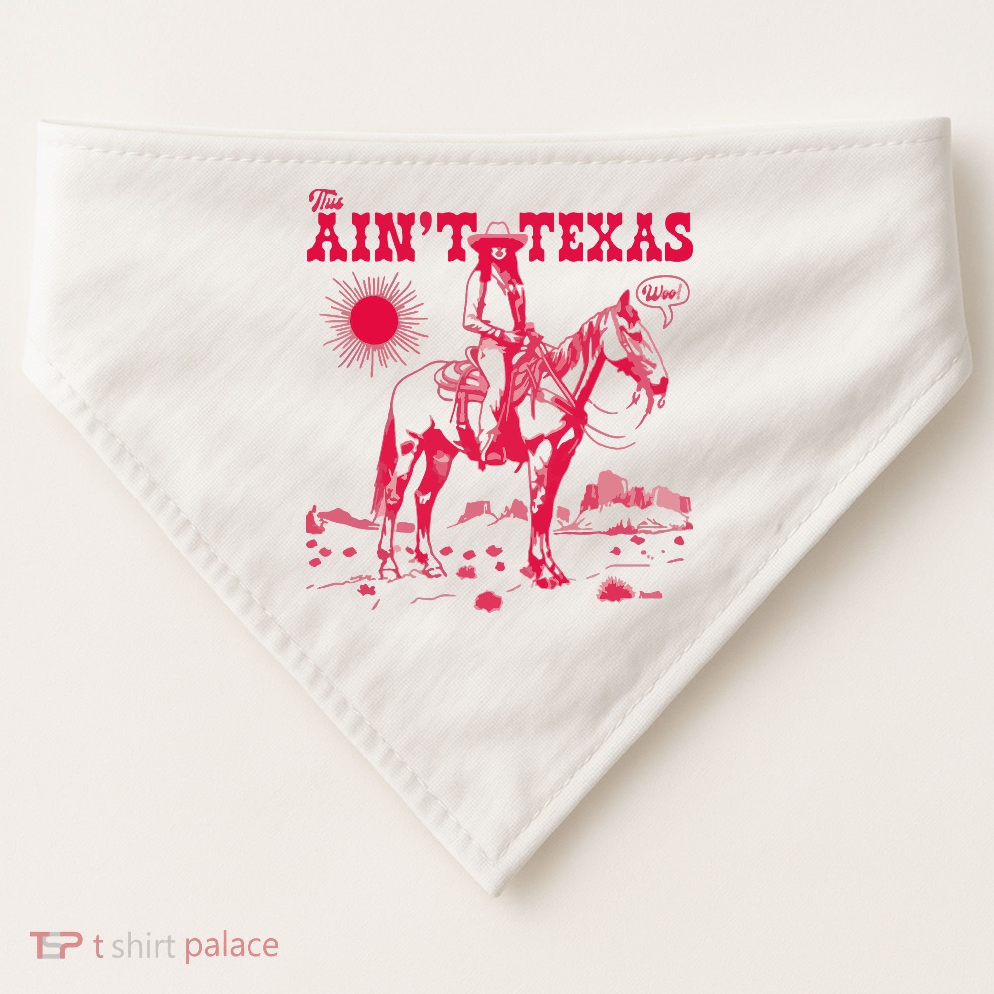 This AinT Texas  Cowgirl USA-Made Doggie Bandana