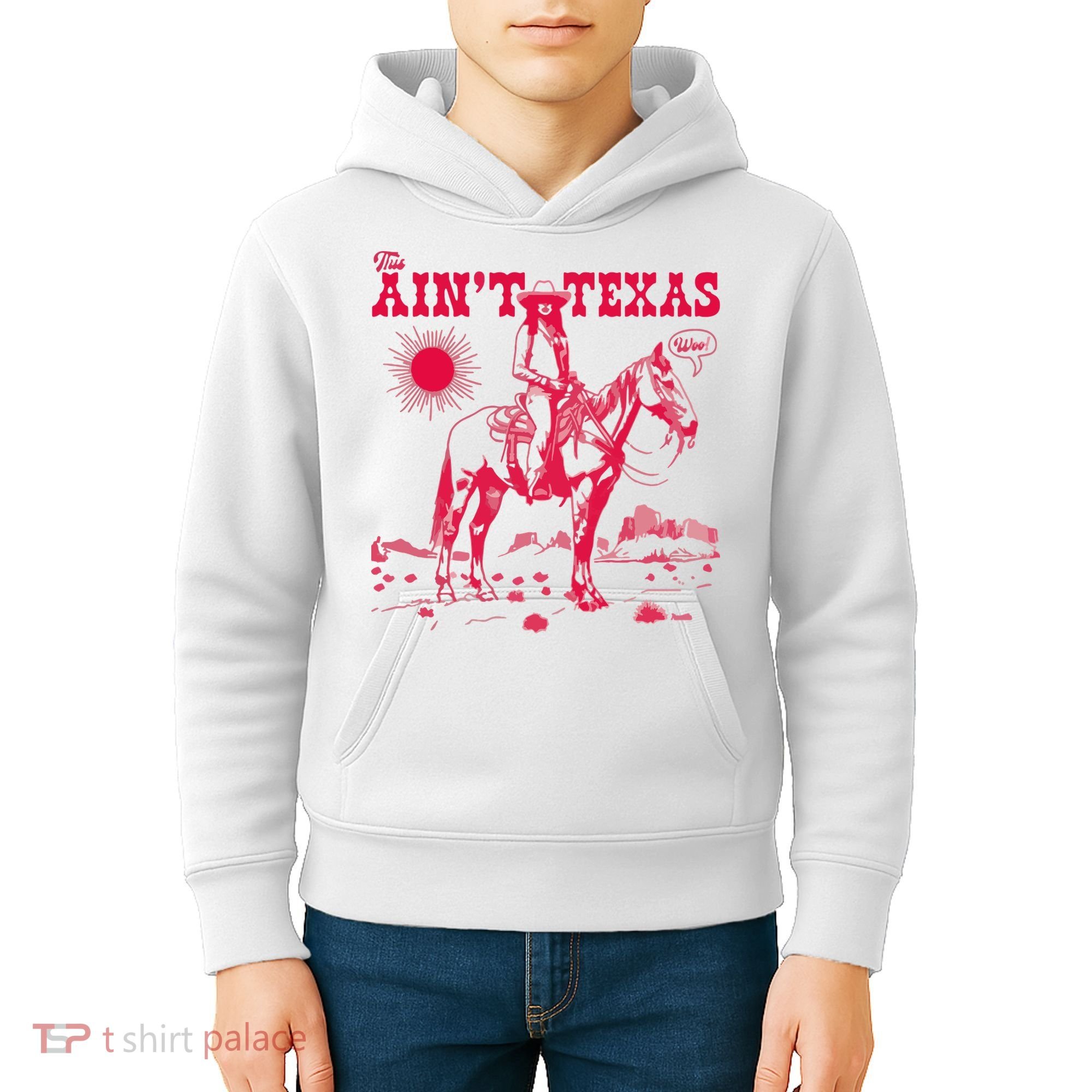 This AinT Texas  Cowgirl Kids Hoodie