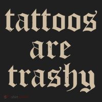 Tattoos Are Trashy Golf Towel thumb 3