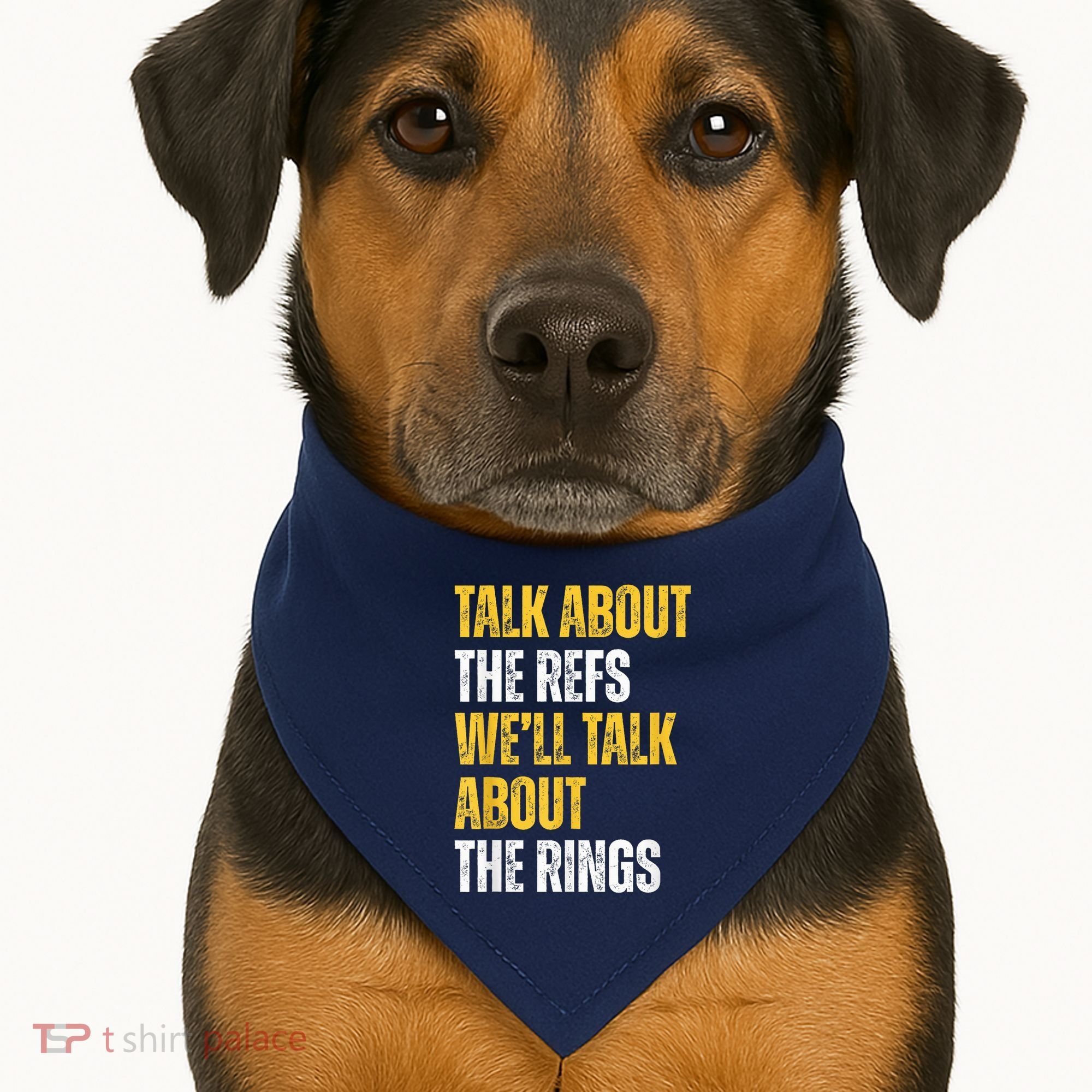 Talk About The Refs WeLl Talk About The Rings USA-Made Doggie Bandana