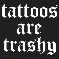 Tattoos Are Trashy Golf Towel thumb 3