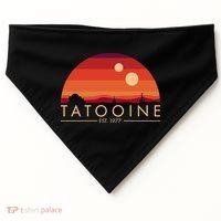 Tatooine Retro Sunset Logo EST 1977 USA-Made Doggie Bandana thumb 0