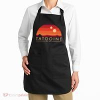 Tatooine Retro Sunset Logo EST 1977 Apron thumb 2