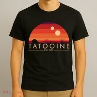 Tatooine Retro Sunset Logo EST 1977 T-Shirt thumb 3