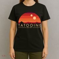 Tatooine Retro Sunset Logo EST 1977 T-Shirt thumb 4