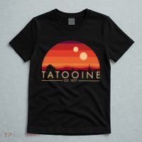 Tatooine Retro Sunset Logo EST 1977 T-Shirt thumb 5