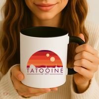 Tatooine Retro Sunset Logo EST 1977 Coffee Mug thumb 3