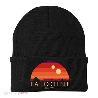 Tatooine Retro Sunset Logo EST 1977 Beanie
