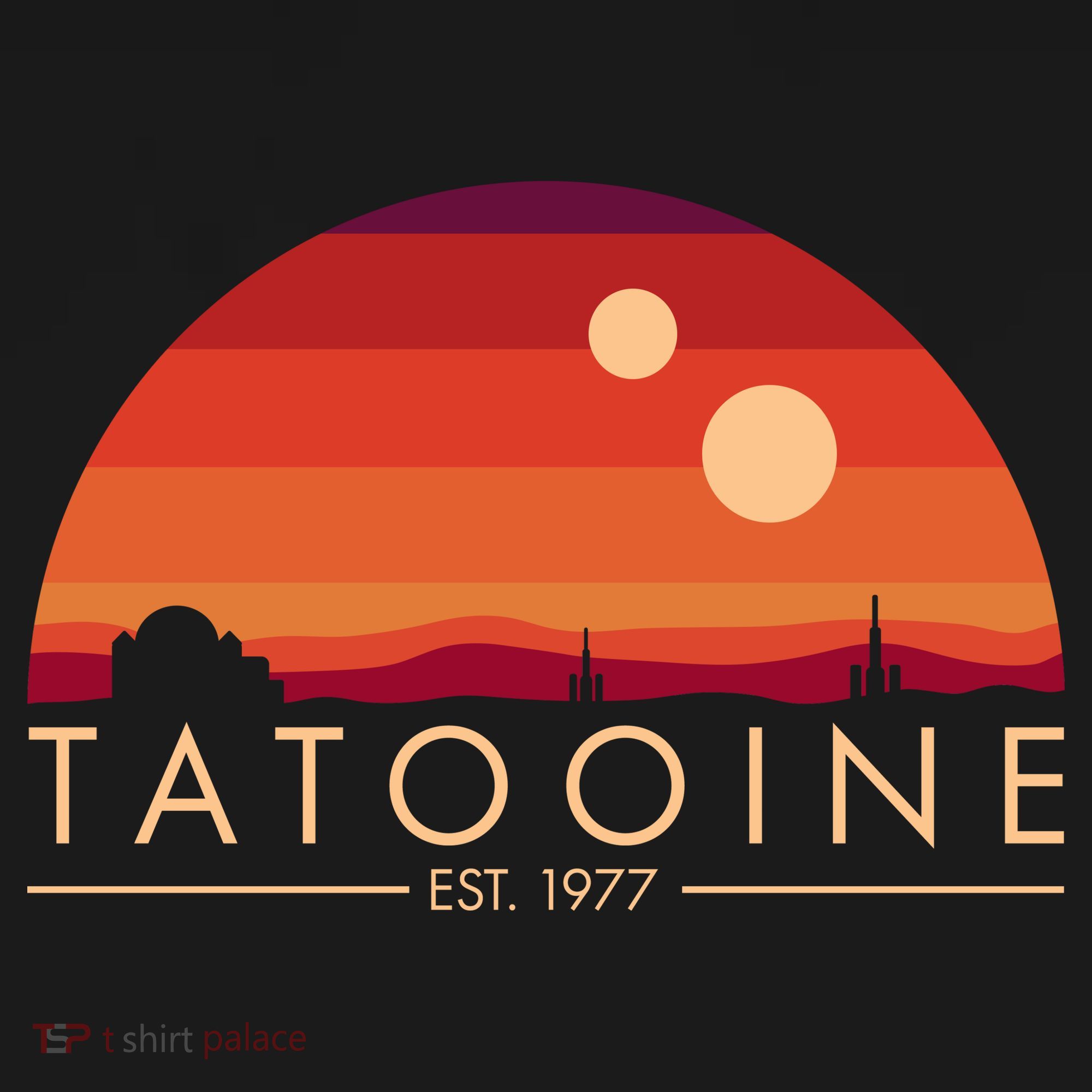 Tatooine Retro Sunset Logo EST 1977 Pajama Set