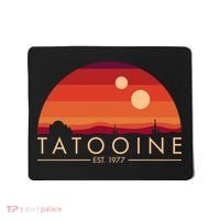 Tatooine Retro Sunset Logo EST 1977 Mousepad thumb 0