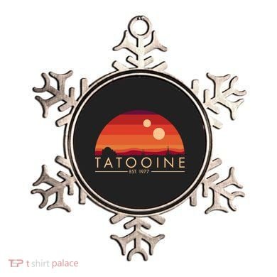Tatooine Retro Sunset Logo EST 1977 Ornament