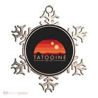 Tatooine Retro Sunset Logo EST 1977 Ornament thumb 0