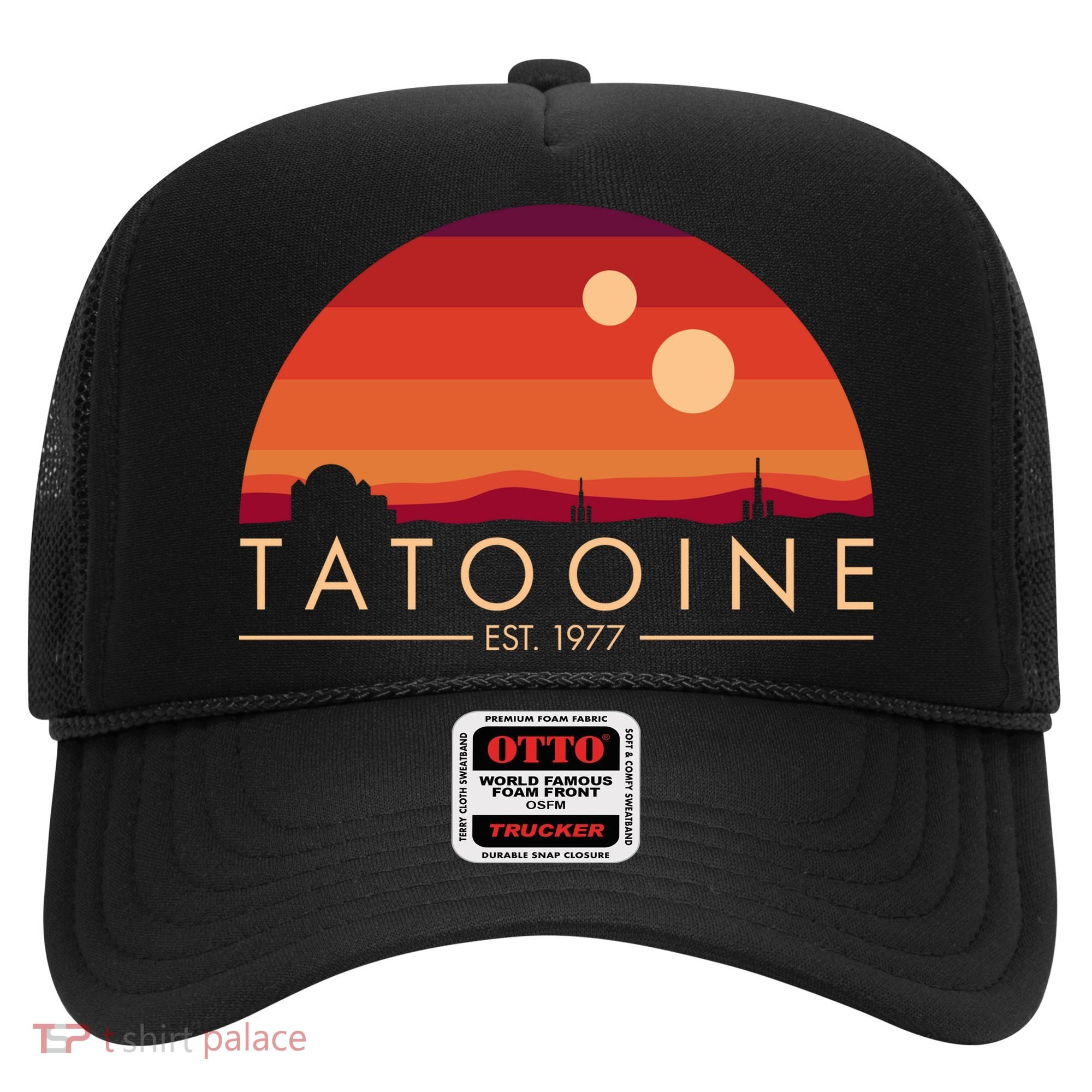 Tatooine Retro Sunset Logo EST 1977 Hat