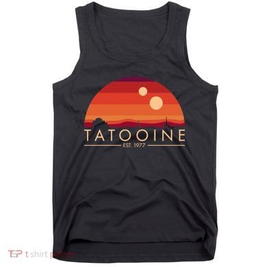 Tatooine Retro Sunset Logo EST 1977 Tank Top