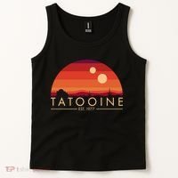 Tatooine Retro Sunset Logo EST 1977 Tank Top thumb 2