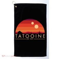 Tatooine Retro Sunset Logo EST 1977 Golf Towel thumb 0