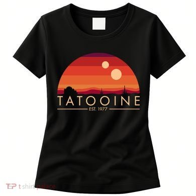 Tatooine Retro Sunset Logo EST 1977 Women's T-Shirt