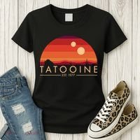 Tatooine Retro Sunset Logo EST 1977 Women's T-Shirt thumb 3