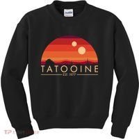 Tatooine Retro Sunset Logo EST 1977 Kids Sweatshirt thumb 0