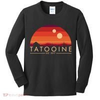 Tatooine Retro Sunset Logo EST 1977 Kids Long Sleeve Shirt thumb 0