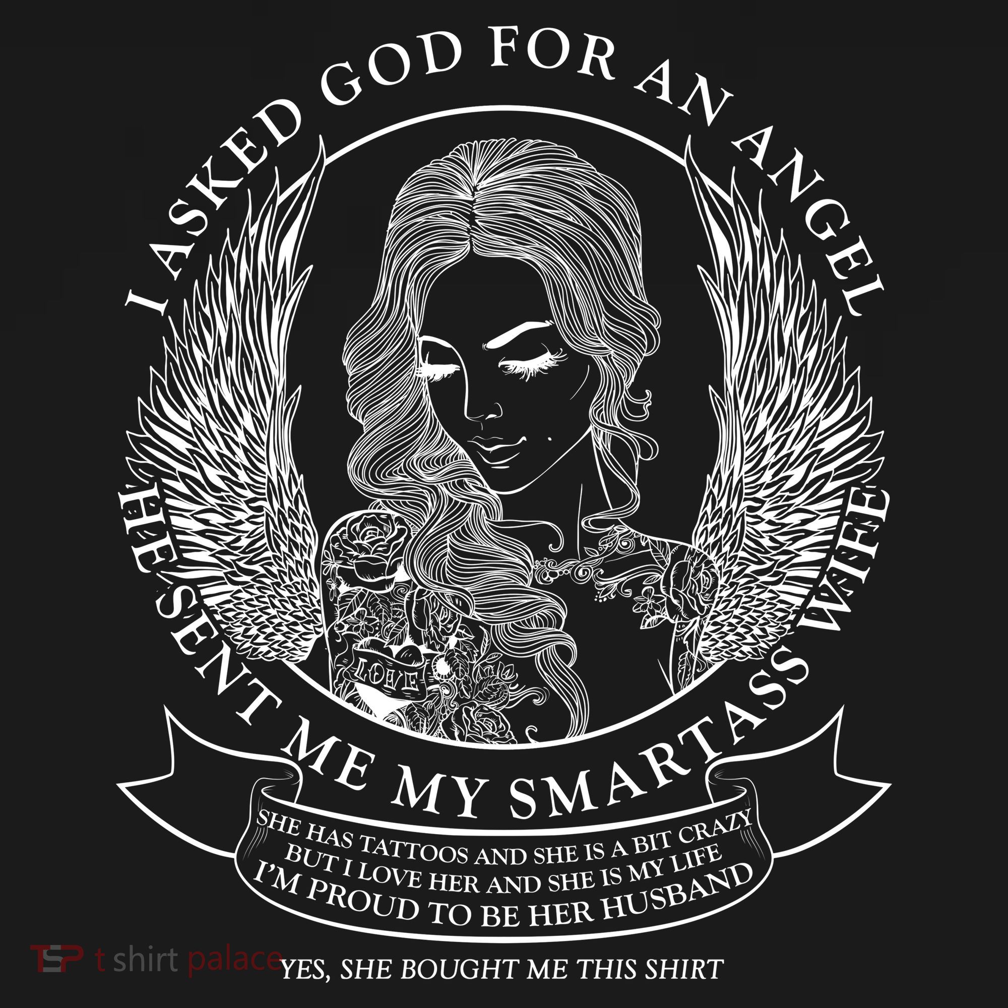 Tattoo Angel Wife Coaster