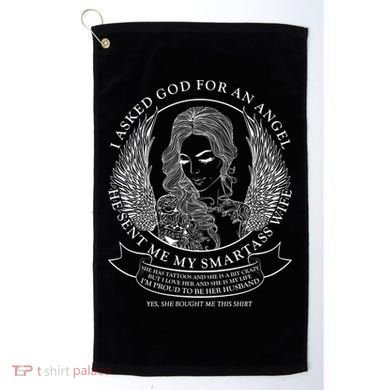 Tattoo Angel Wife Golf Towel