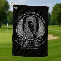 Tattoo Angel Wife Golf Towel thumb 1